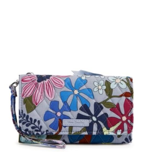 Vera Bradley Bengal Lily Small Trimmed Vera Tote Bag & RFID Smartphone Wristlet - Picture 3 of 9